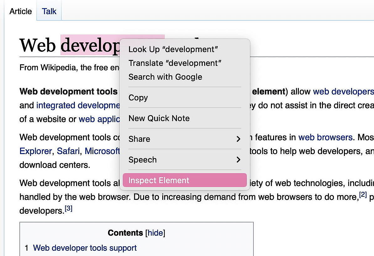 Ap World Drawings Using Inspect Element How to inspect elements with developer tools - IONOS CA