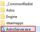 Image: Screenshot of the AstroServer.exe file