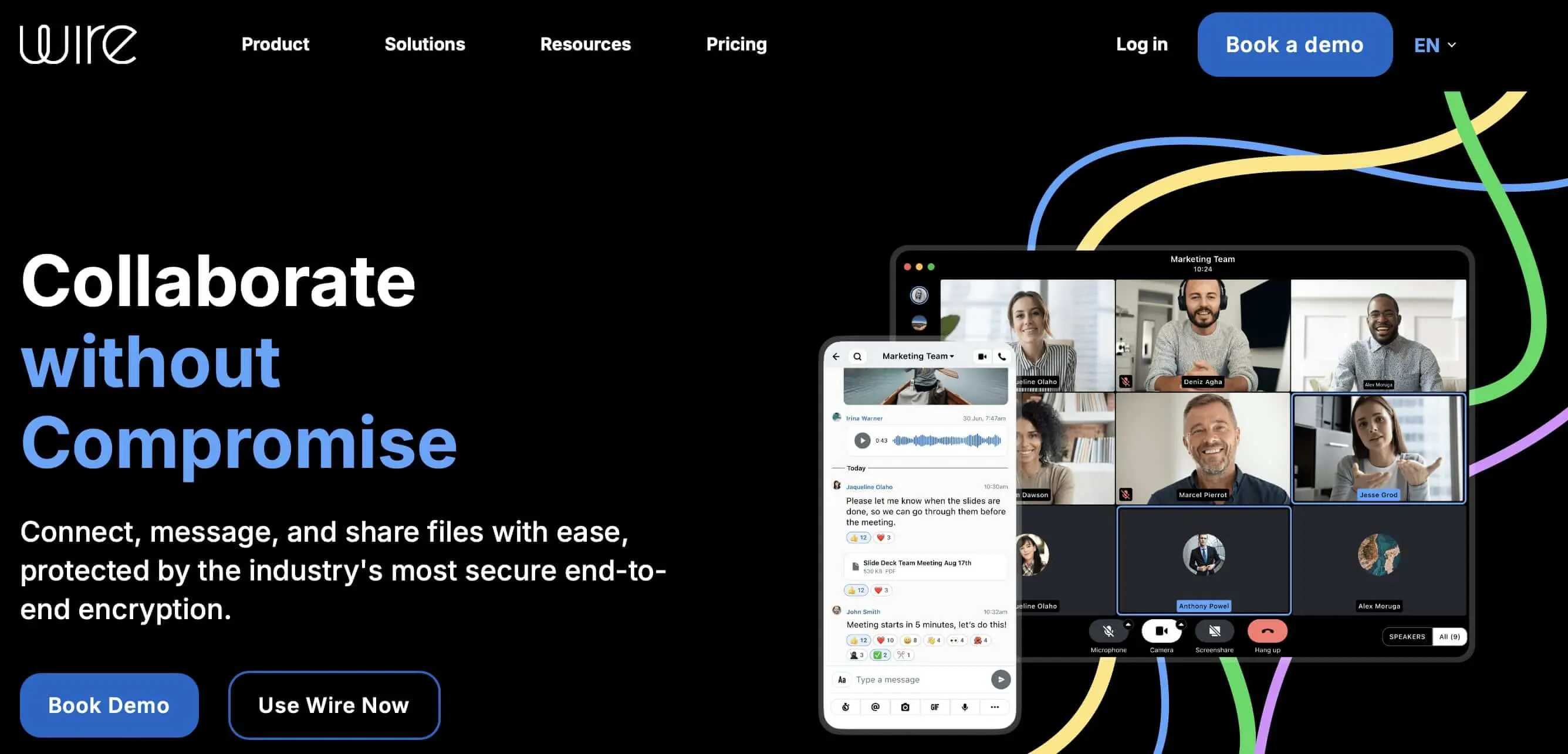 Image: Screenshot of the Wire website
