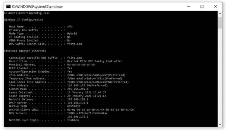 Clearing the DNS cache Image: Clearing the DNS cache
