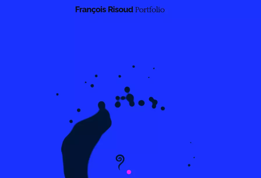 Francois Risoud Portfolio website Image: Francois Risoud Portfolio website