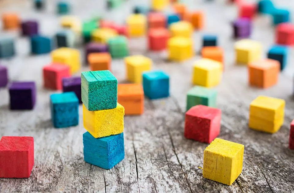 Image: Drupal - one foundation  and countless building blocks