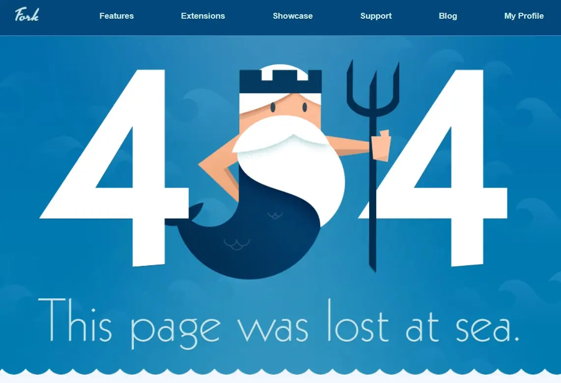 Image: 404 page of Fork