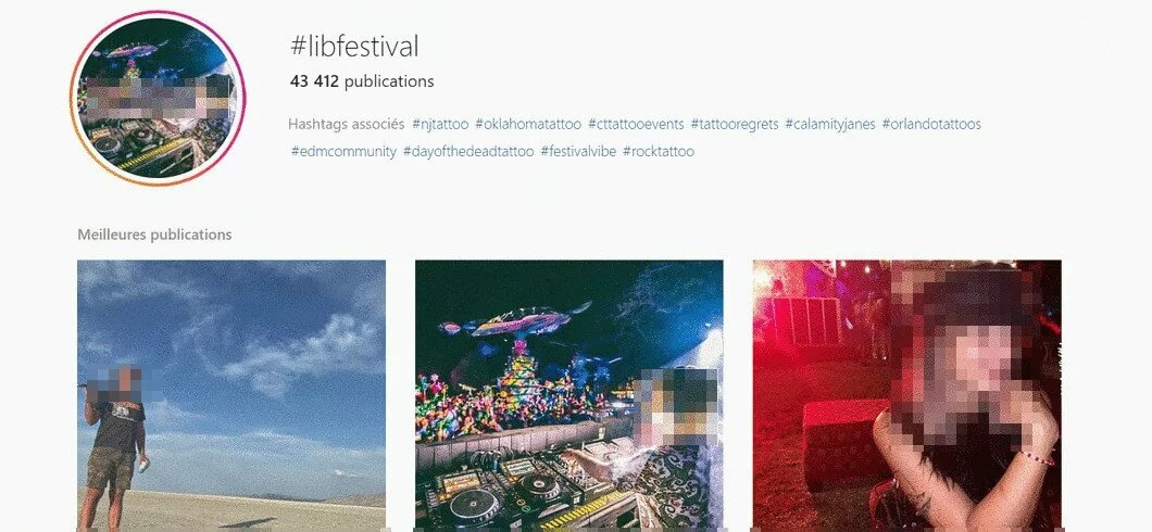 Image: Instagram event hashtag: #libfestival