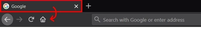 Image: Firefox: set homepage via toolbar