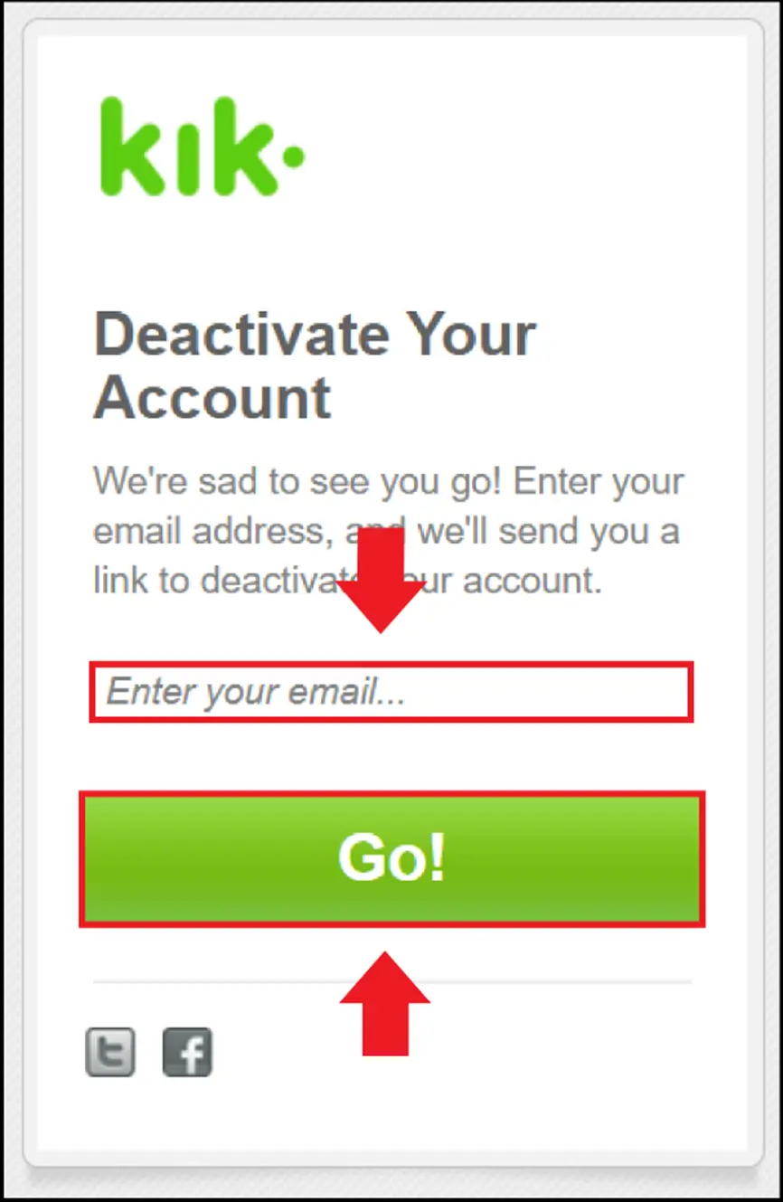 Image: Enter your registered email address and click “Go!”.