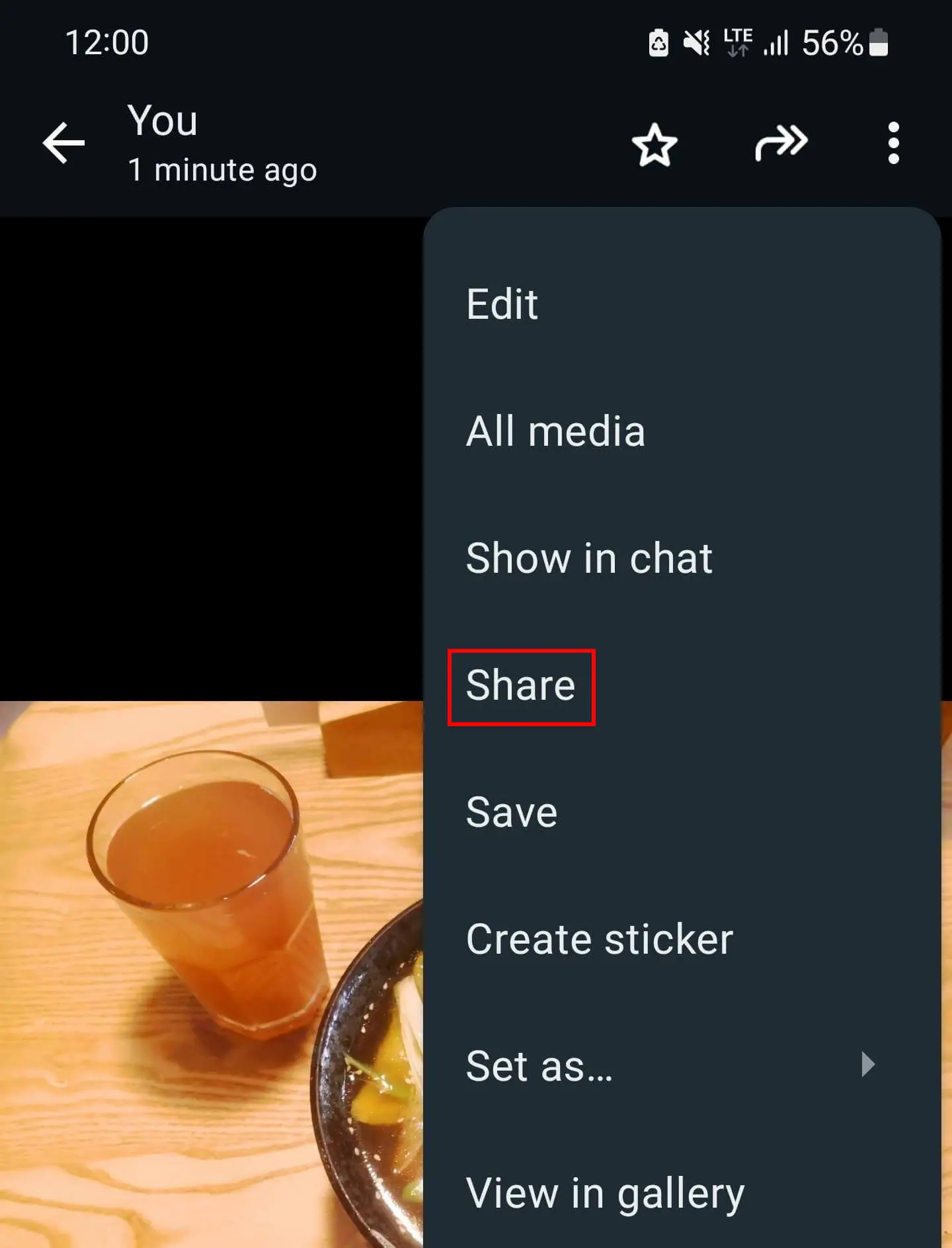 Image: Save WhatsApp images from a chat on Android
