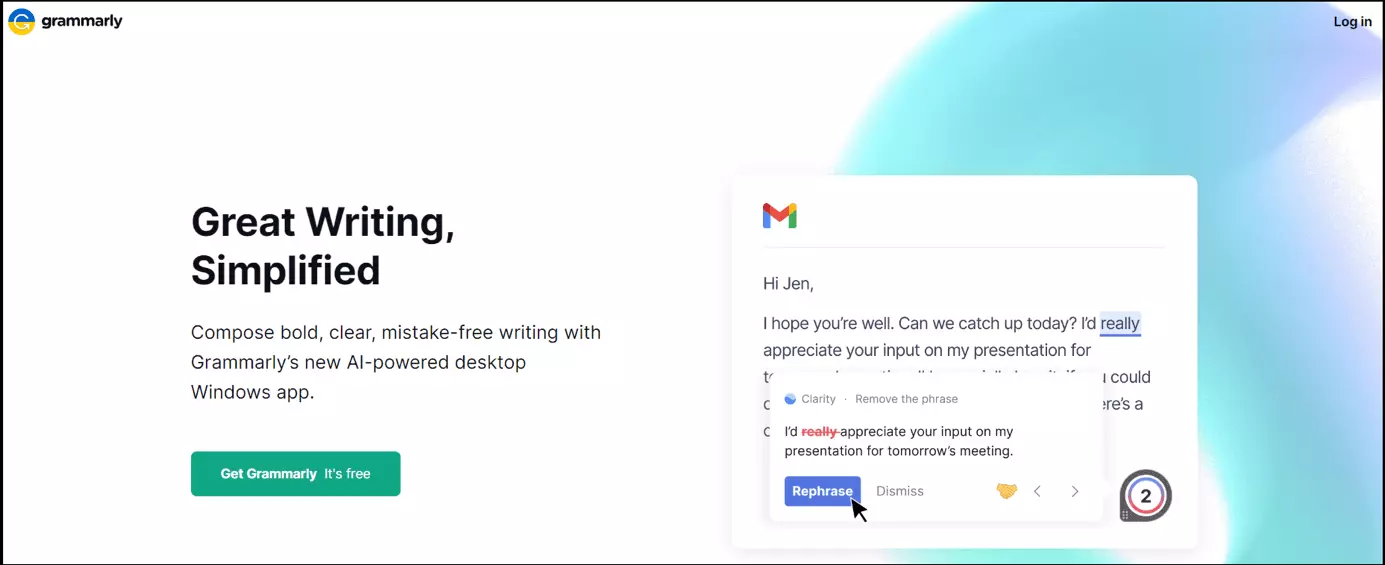 Image: Grammarly.com website