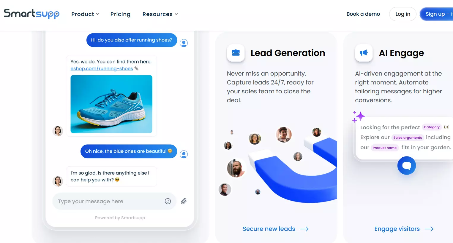 Screenshot of Smartsupp website Image: Screenshot of Smartsupp website