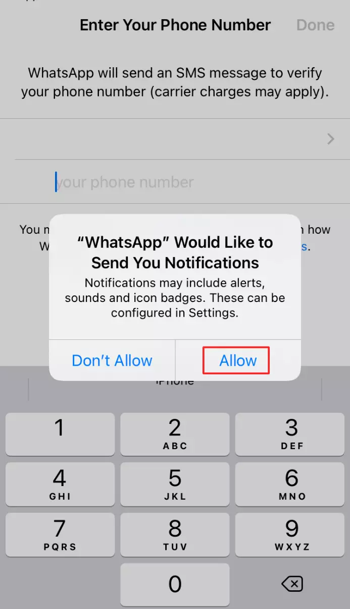 Image: Confirm messages from WhatsApp
