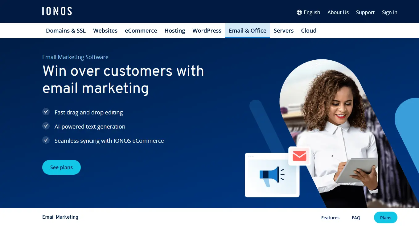 IONOS email marketing tool Image: IONOS email marketing tool