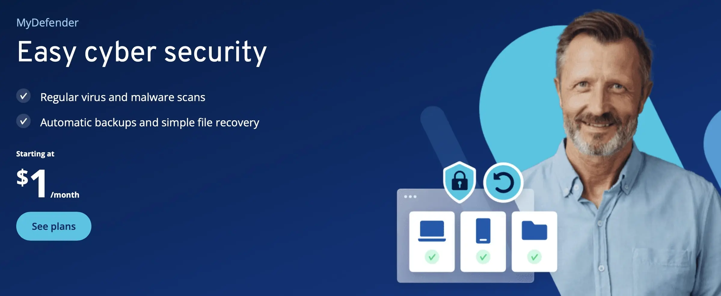 Screenshot of the MyDefender website Image: Screenshot of the MyDefender website