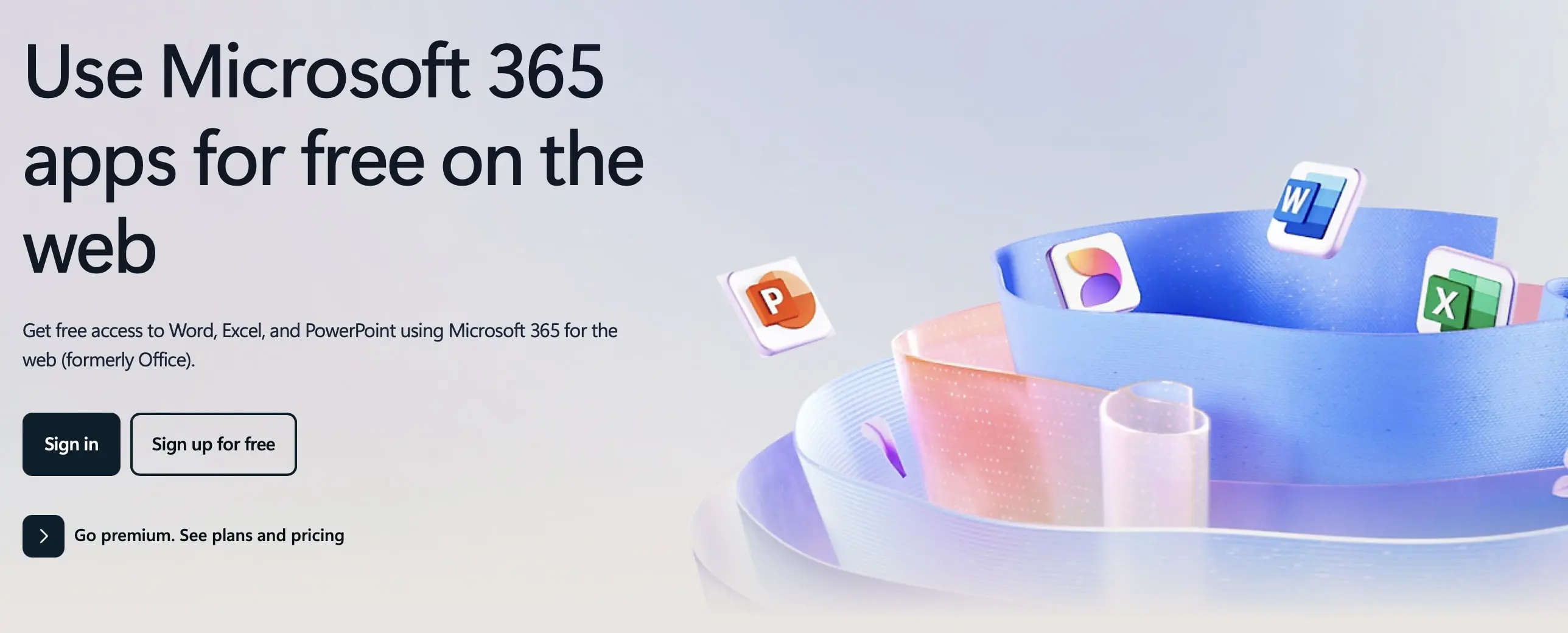 Image: Free Microsoft 365 Apps for Web