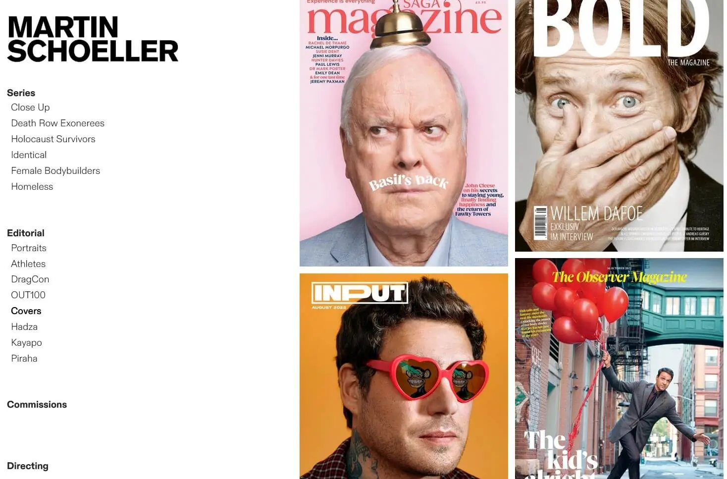 Image: Website of the photographer, Martin Schoeller