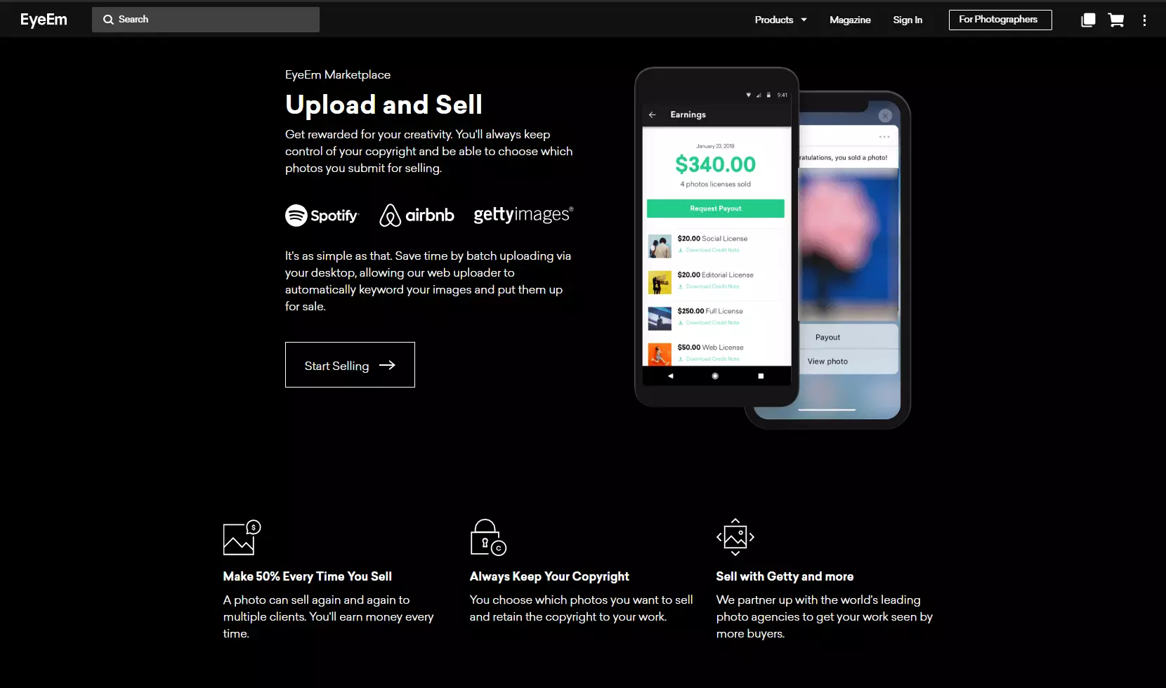 Website of EyeEm