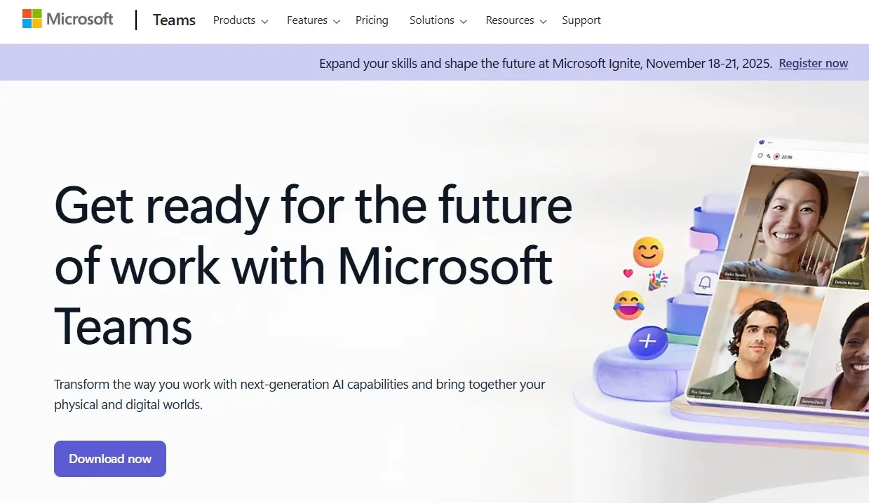 Screenshot of Teams (Web) Image: Screenshot of Teams (Web)