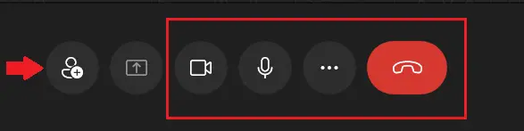 Image: The different functions in a WhatsApp video chat
