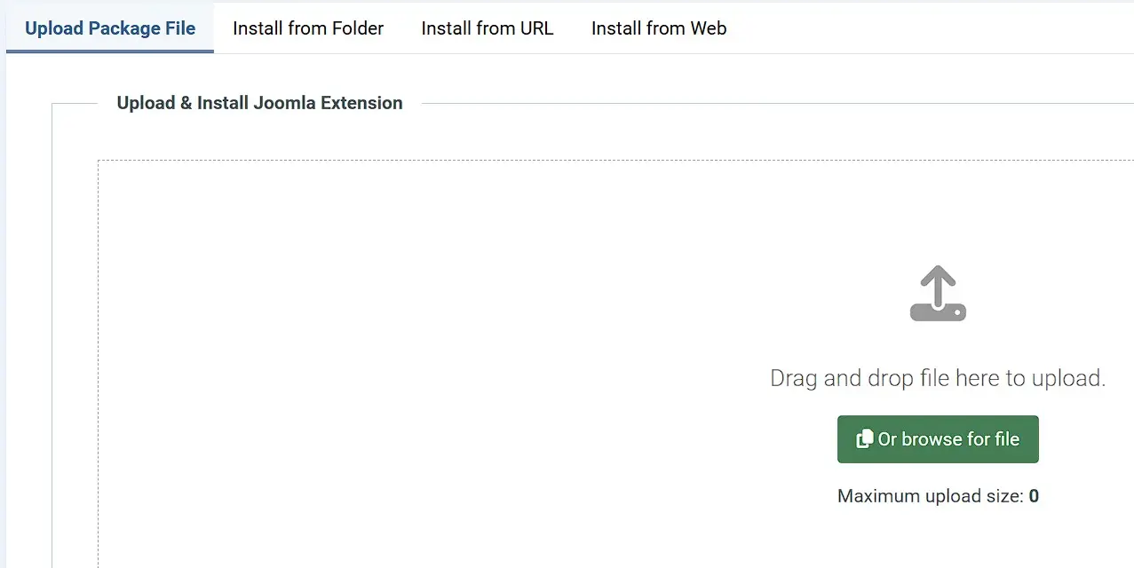 Installation of extensions in Joomla Image: Installation of extensions in Joomla