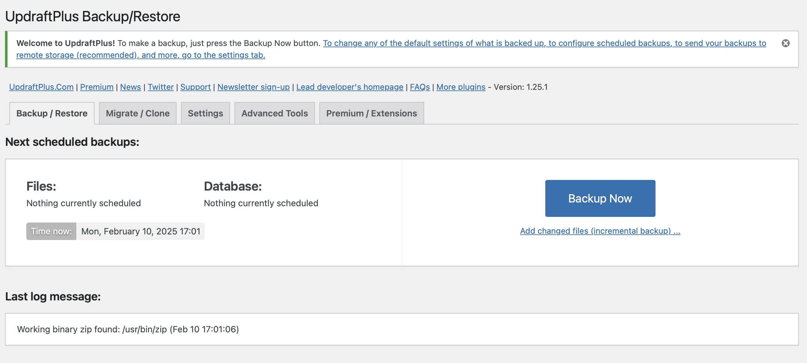 UpdraftPlus screenshot Image: UpdraftPlus screenshot
