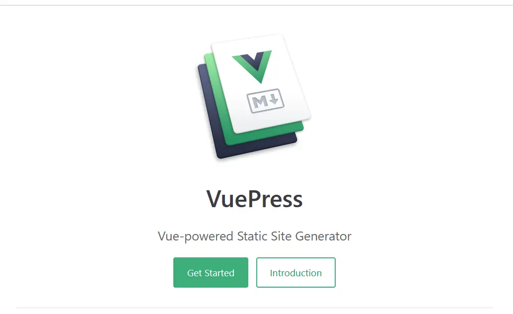 Image: Screenshot of the VuePress website
