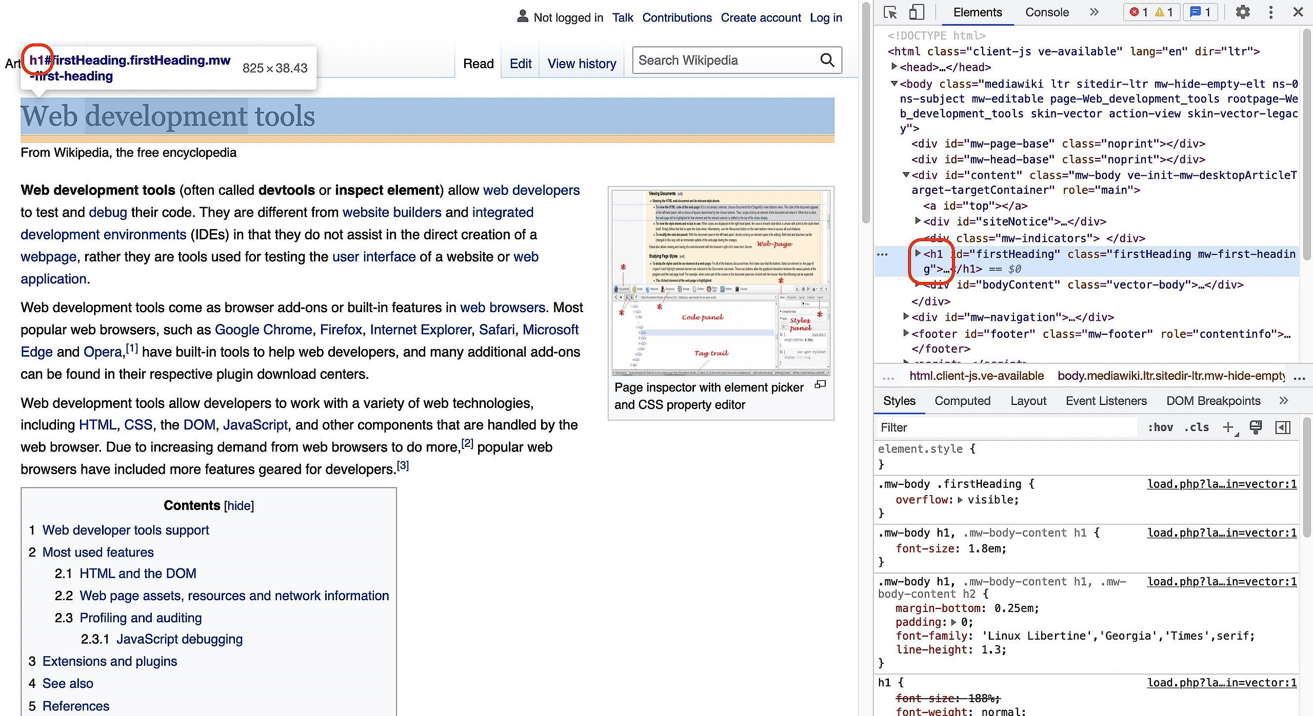 How to inspect elements with developer tools - IONOS CA