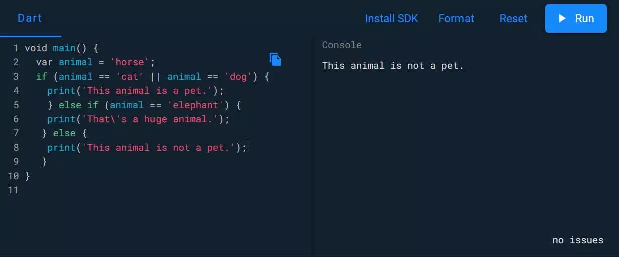 An overview of the programming language Dart