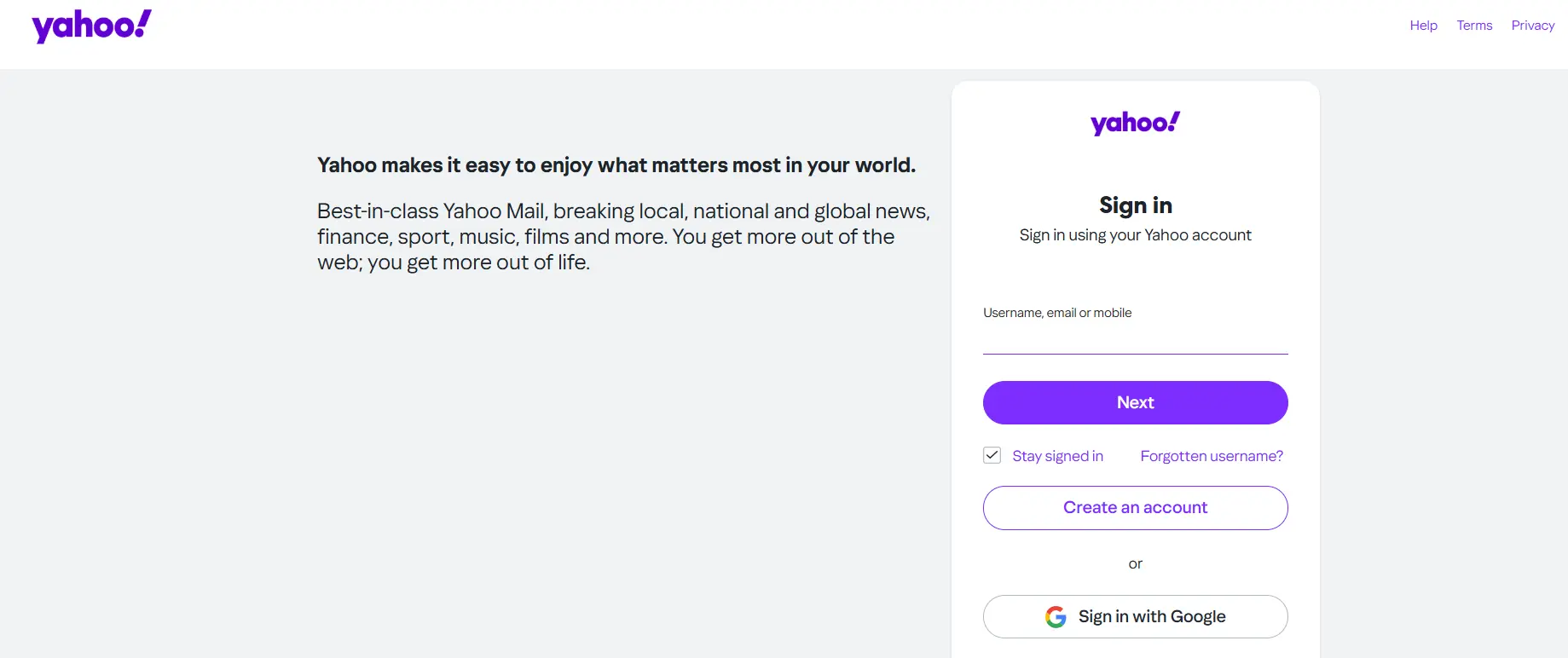 Image: Yahoo Mail