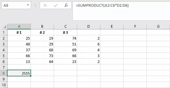 Image: Multiple calculation steps in one function