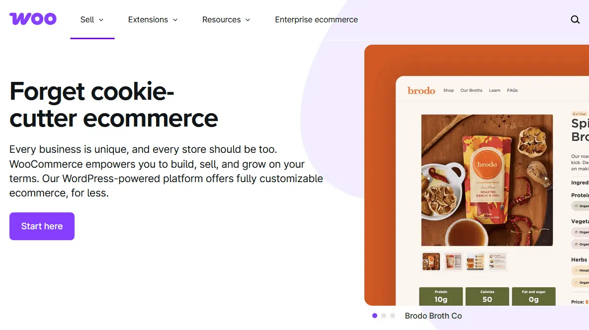 Image: WooCommerce website screenshot