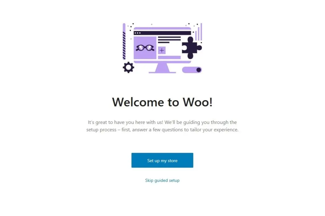 WooCommerce: Installation wizard Image: WooCommerce: Installation wizard