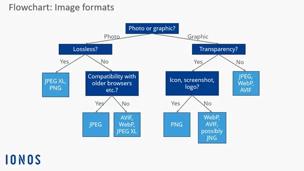 Image: Flowchart to help decide which image format makes sense