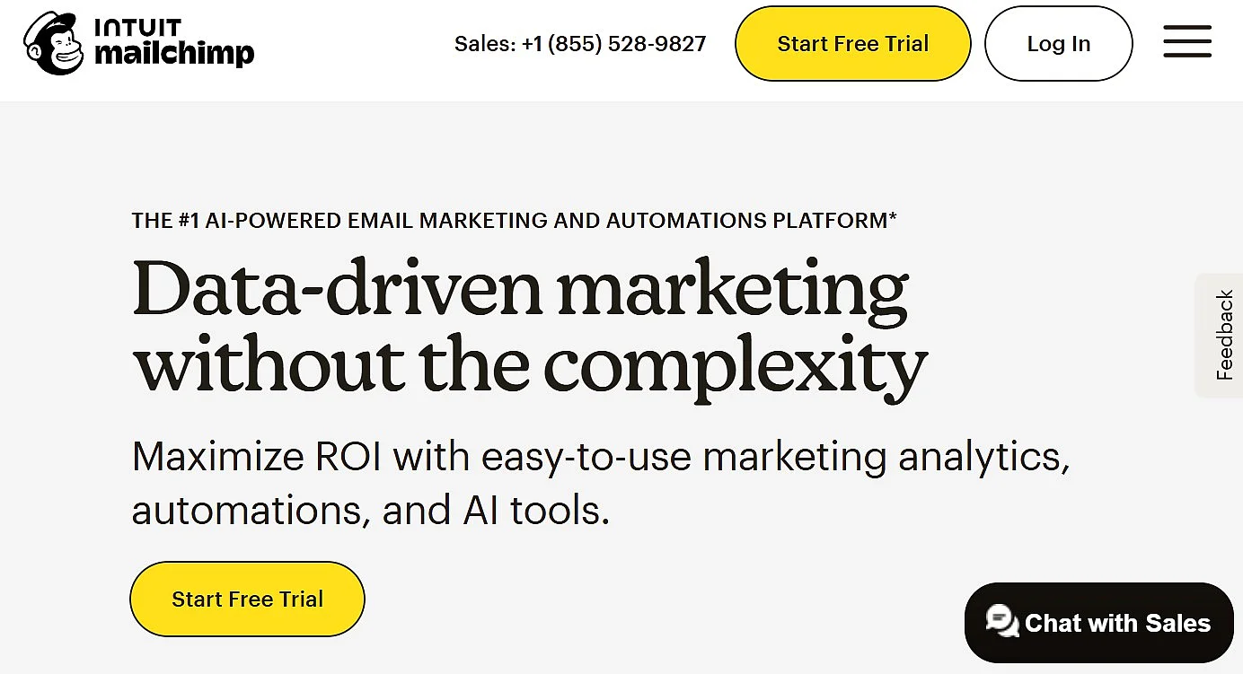Image: Mailchimp website