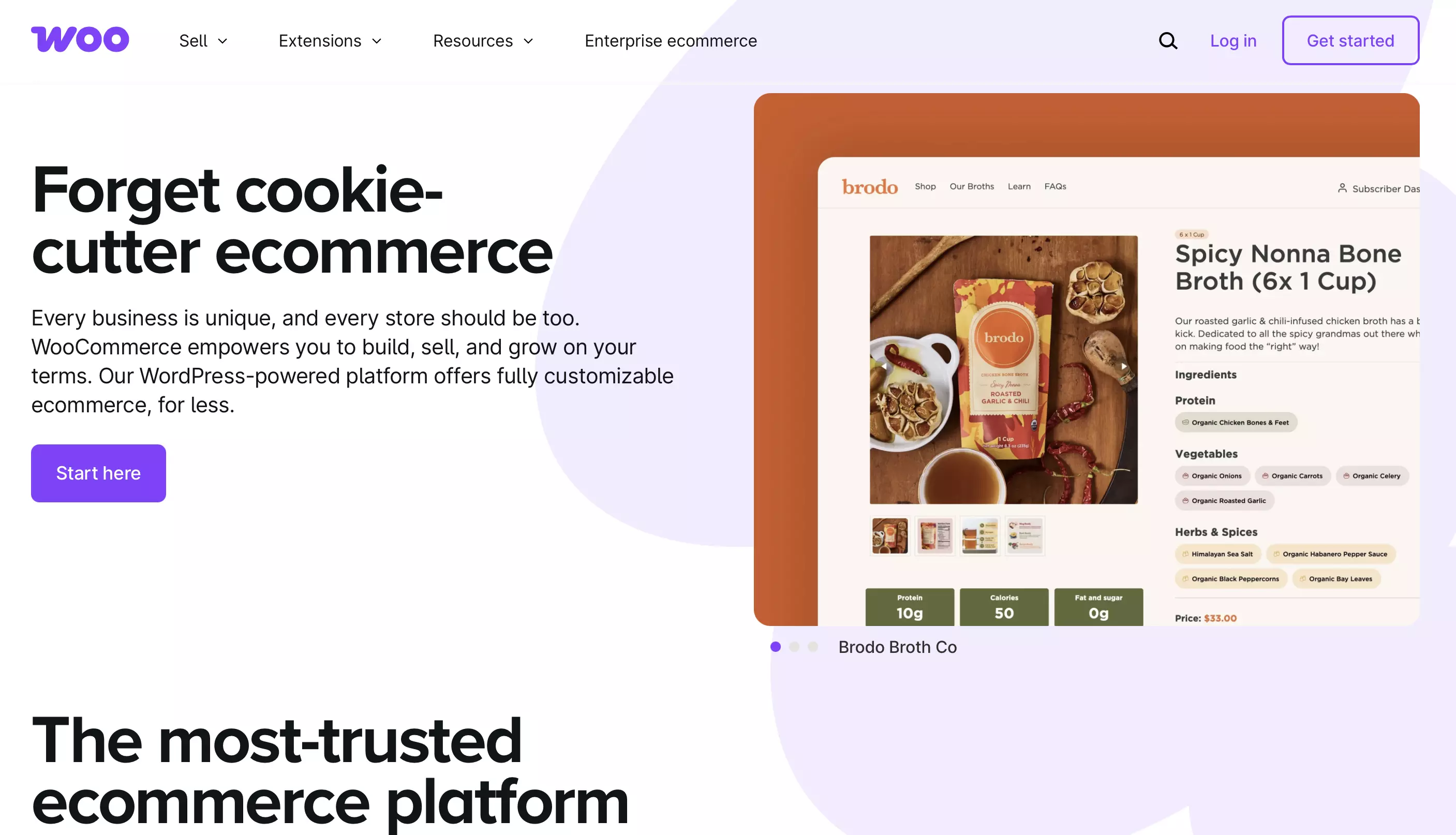 WooCommerce website: Homepage Image: WooCommerce website: Homepage