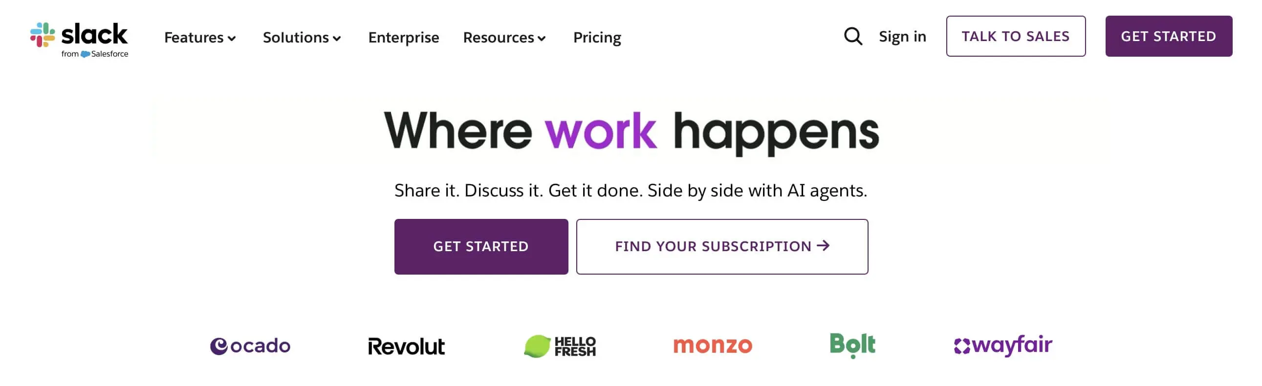 Image: Screenshot of the Slack website