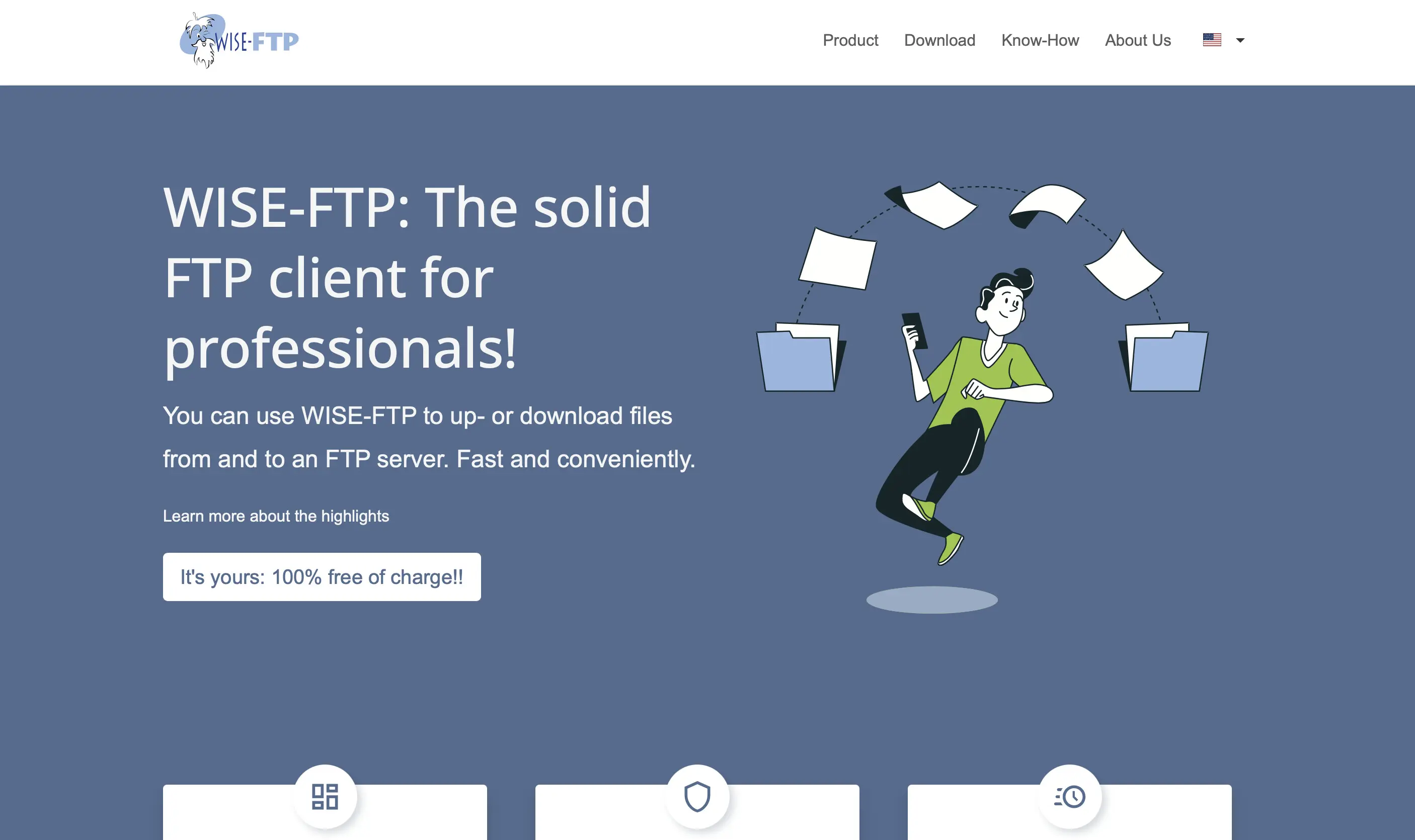 Screenshot of the WISE-FTP website Image: Screenshot of the WISE-FTP website