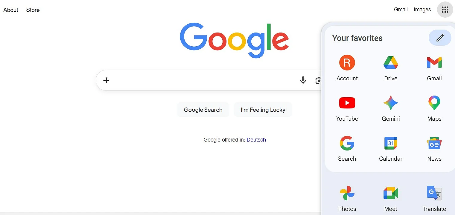 Image: Screenshot of Google’s website