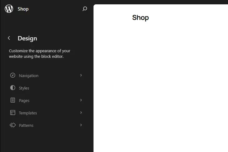 WooCommerce Plugin: Menu structure settings Image: WooCommerce Plugin: Menu structure settings