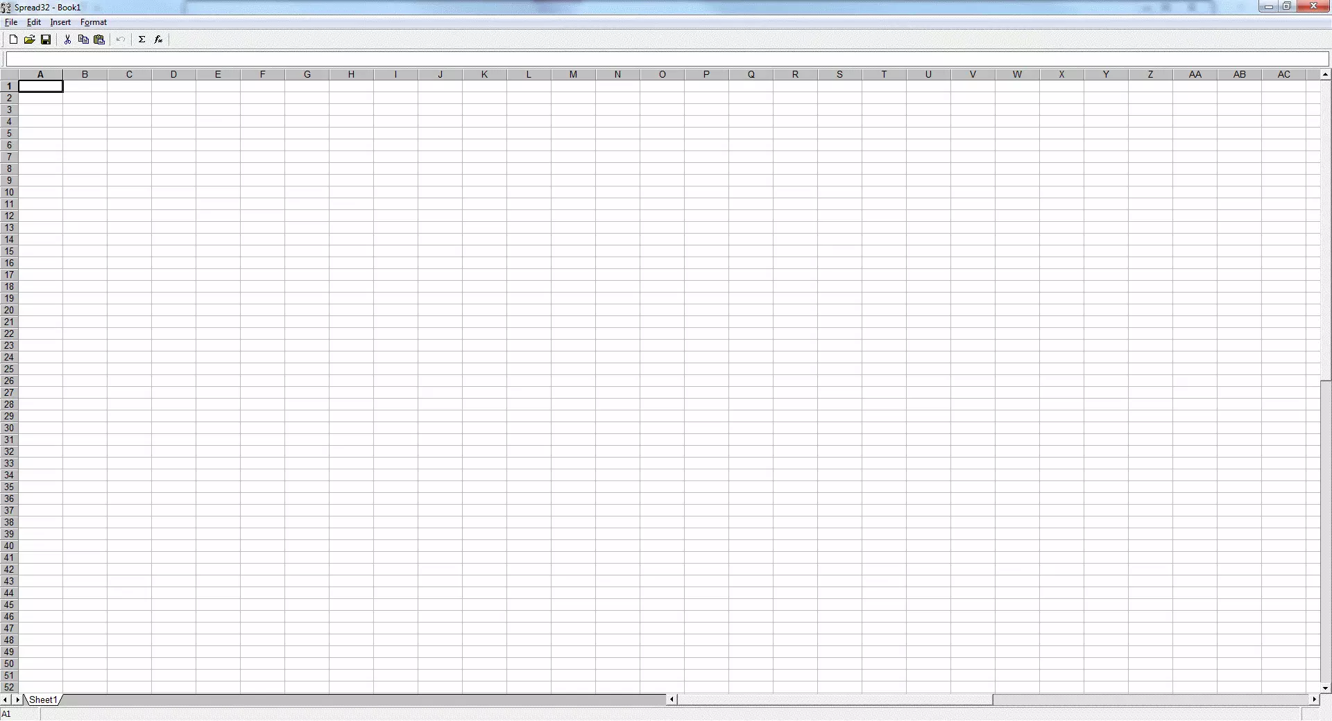Screenshot Spread32 desktop version