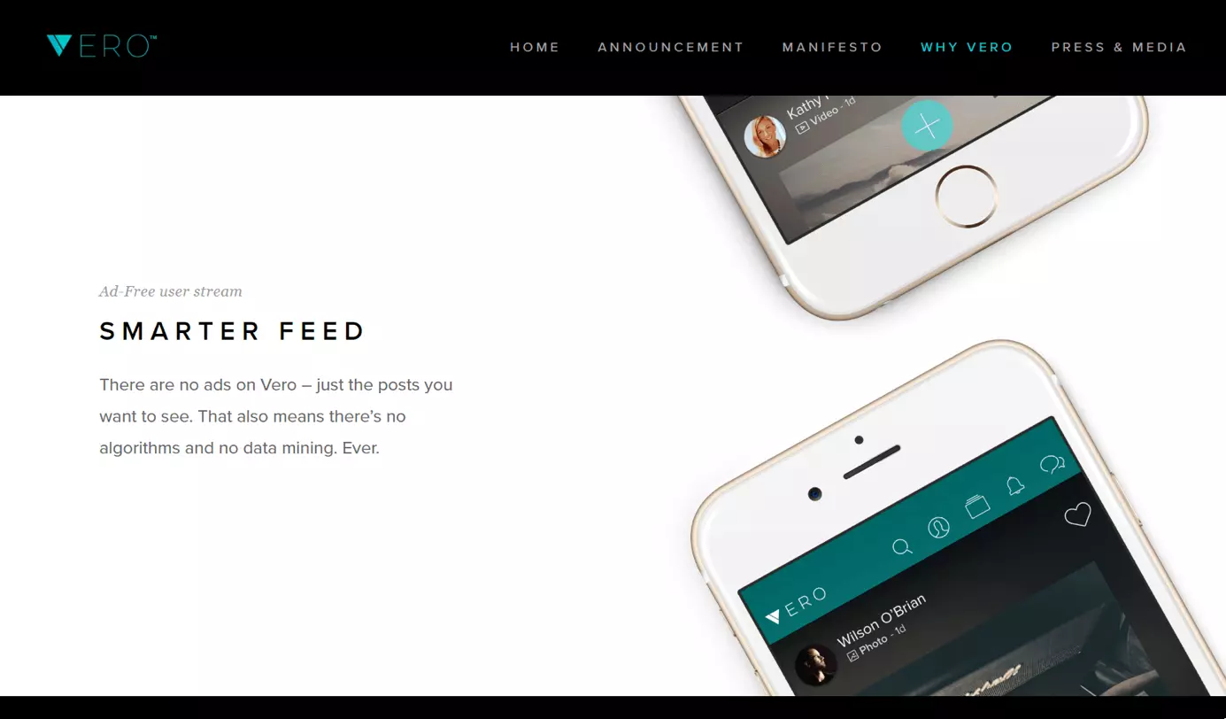 Vero’s website