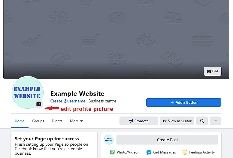 Edit your Facebook profile picture in a browser Image: Edit your Facebook profile picture in a browser