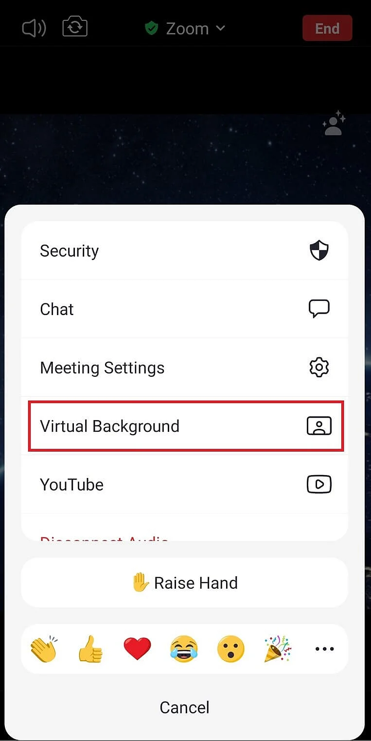 Image: Meeting settings in the Zoom Android app