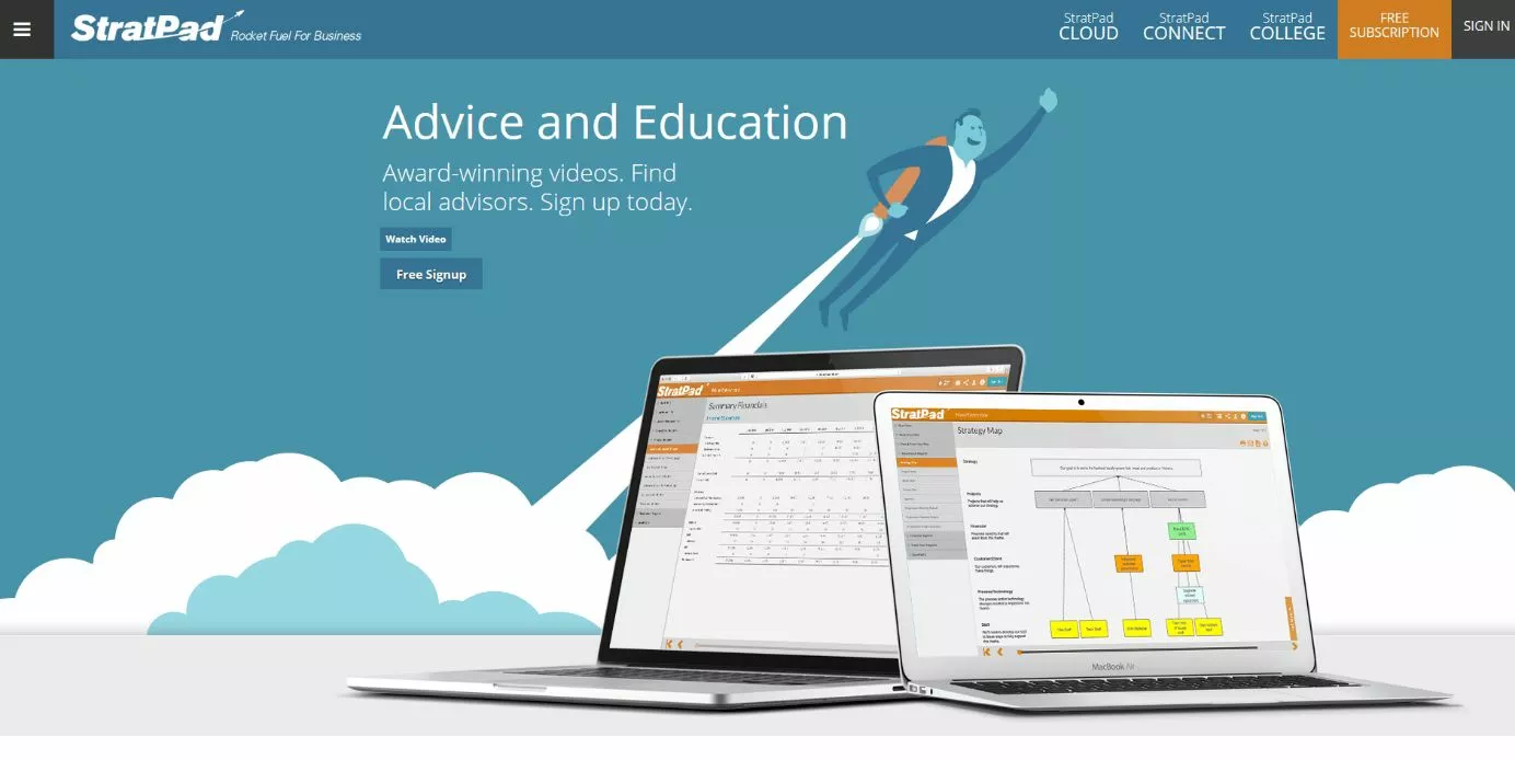 Image: homepage-of-the-free-business-planning-software-stratpad.jpg