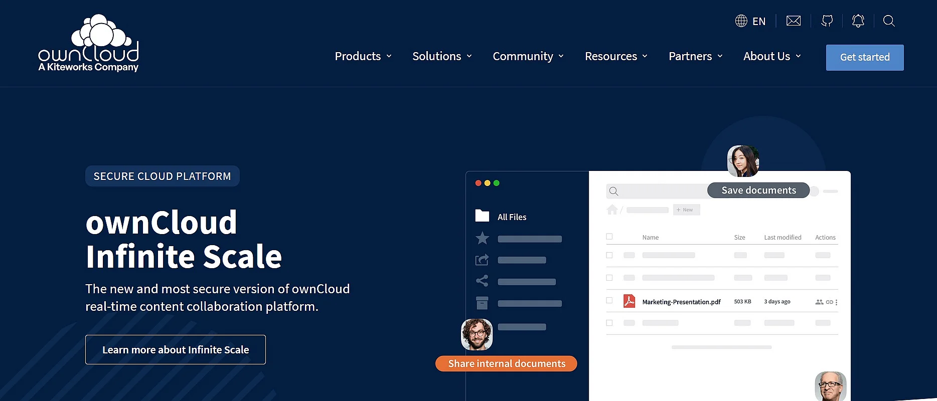 Image: ownCloud website