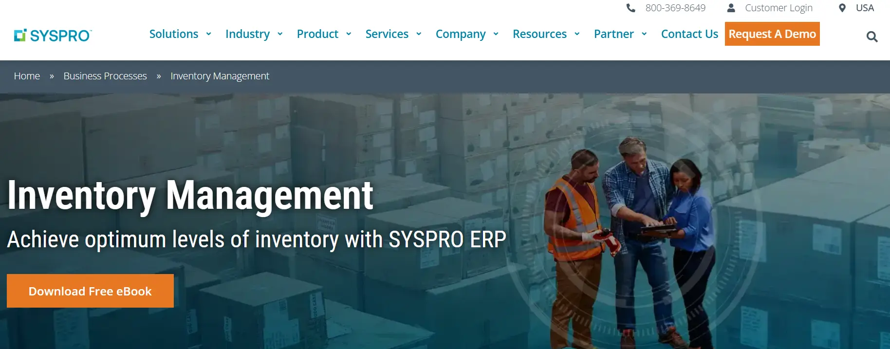 SYSPRO inventory management system Image: SYSPRO inventory management system
