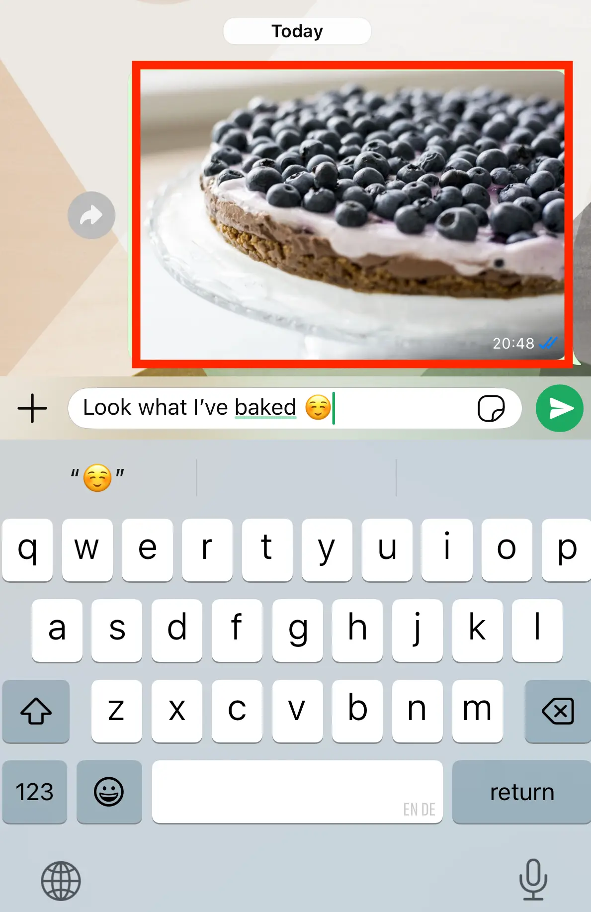 Image: Save images by tapping on iOS
