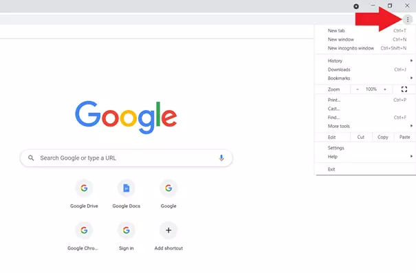 Chrome settings