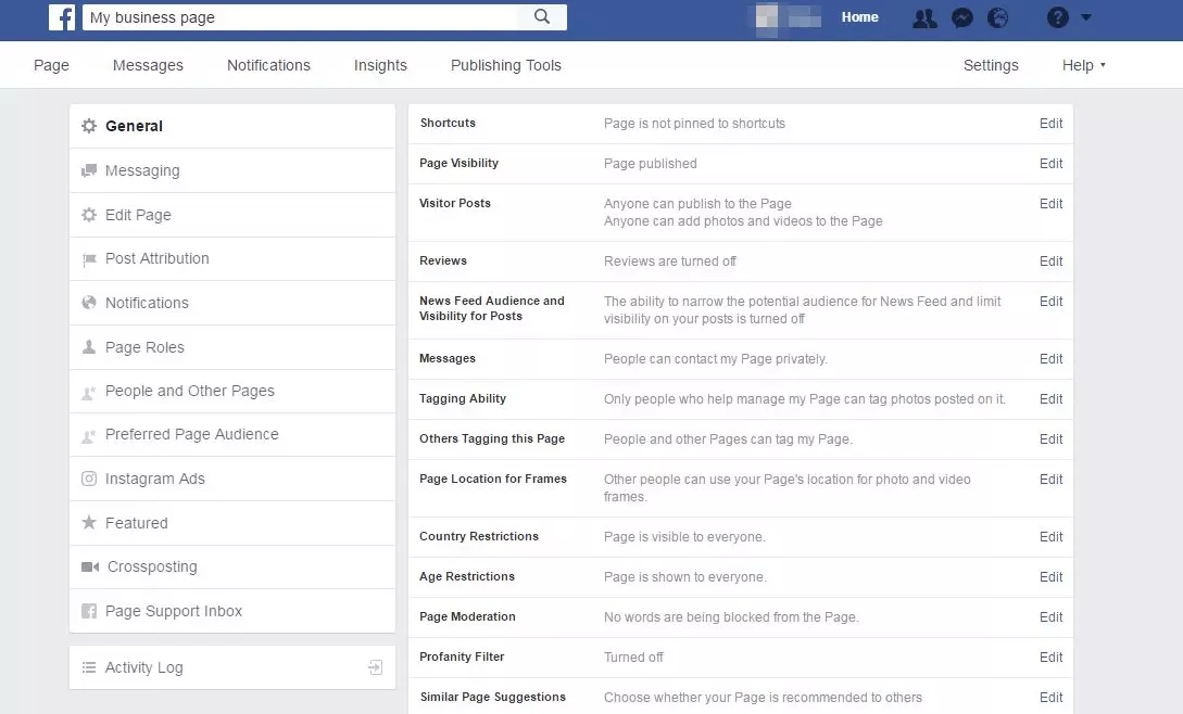 The ‘Instagram Ads’ option can be found under the ‘Settings’ tab of your Facebook business account