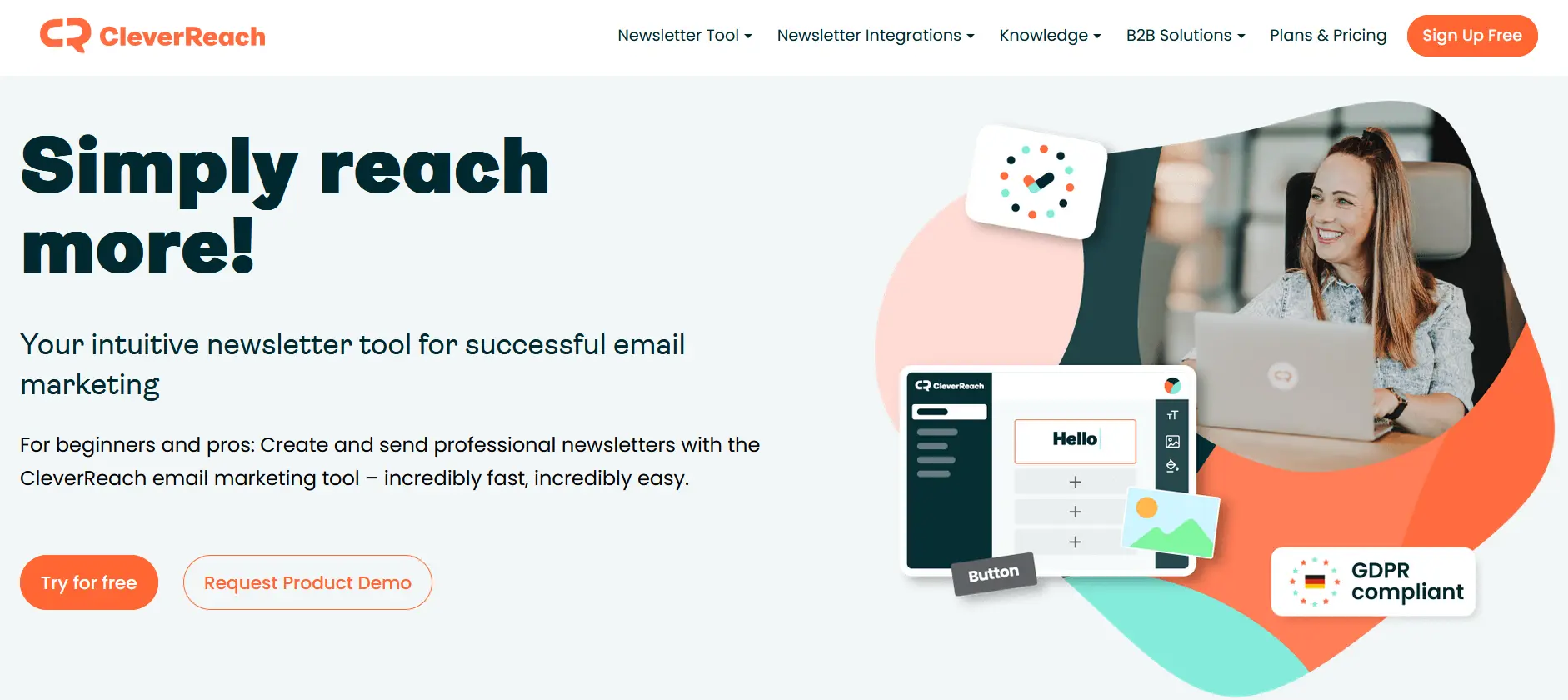 CleverReach website Image: CleverReach website