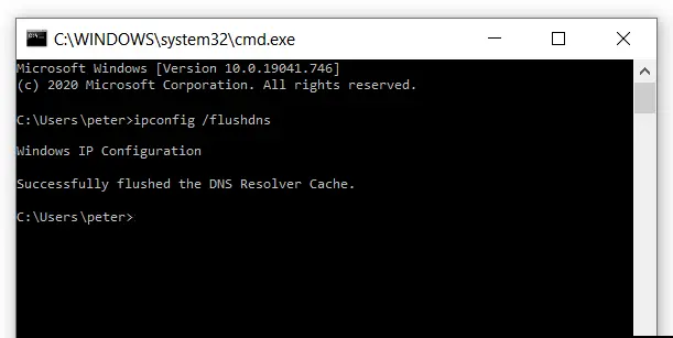 List containing the network configuration information Image: List containing the network configuration information