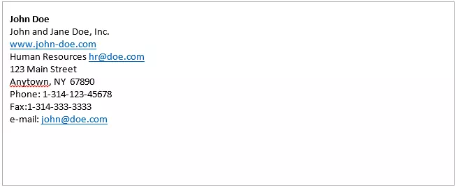 Image: How an e-mail signature should look